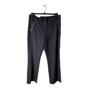 Marc New York Bootleg Pant Womens Sz 10 Side Zippers Dress Brown Trousers NWT